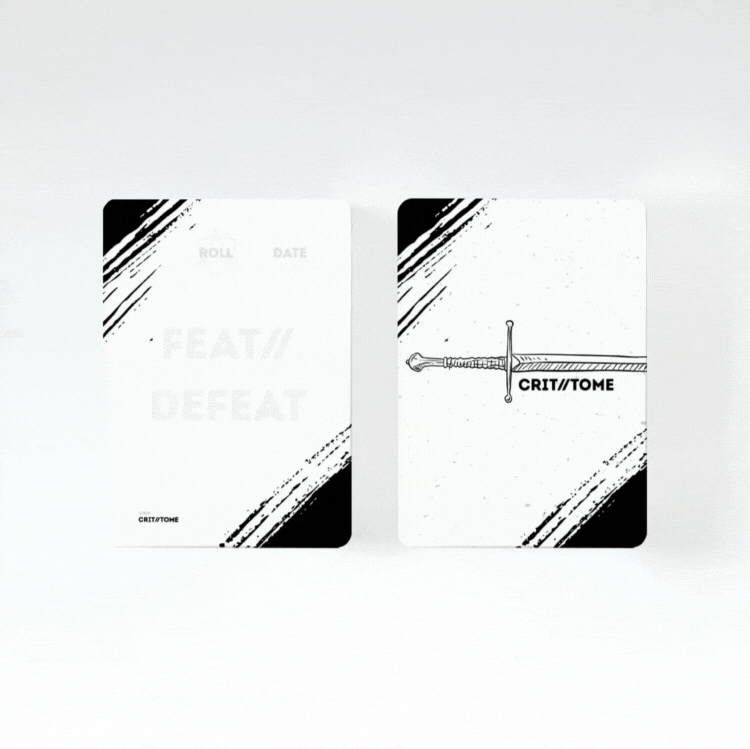 Crit Tome - The Ultimate Campaign Keepsake - B&W LAUNCH EDITION