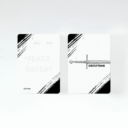 Crit Tome - The Ultimate Campaign Keepsake - B&W LAUNCH EDITION