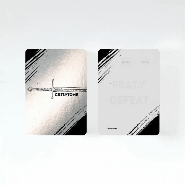 Crit Tome - The Ultimate Campaign Keepsake - B&W Silver Foil Limited Edition